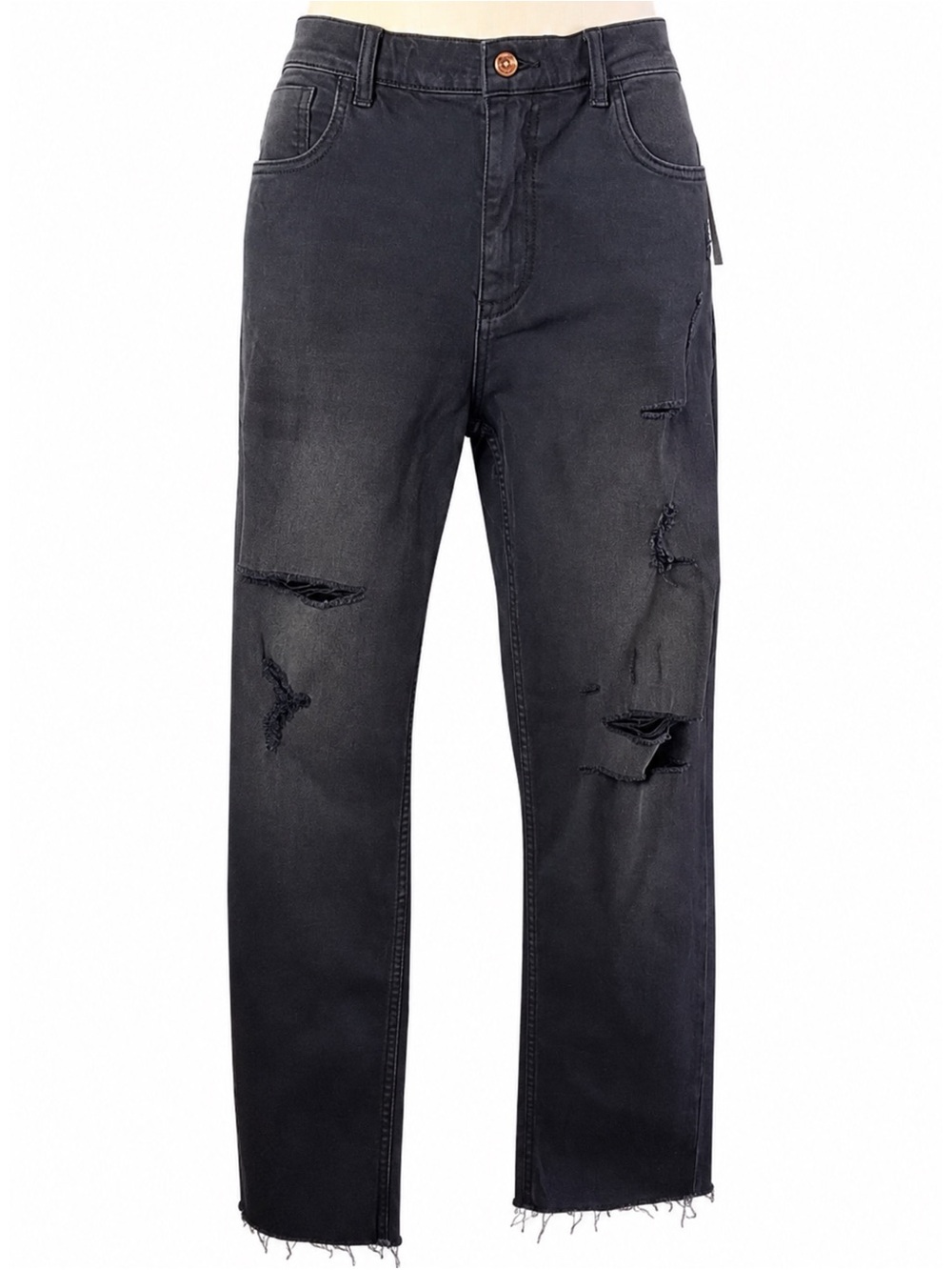 Anthropologie Pilcro Heritage Boyfriend Black Jeans Size 30